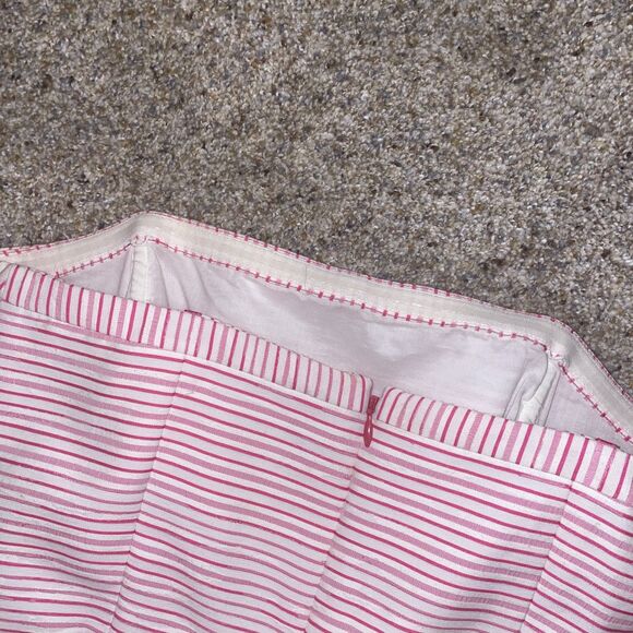 Vineyard Vines Flair Stripe Bow Strapless Dress size 2 Pink & White - Picture 5 of 9